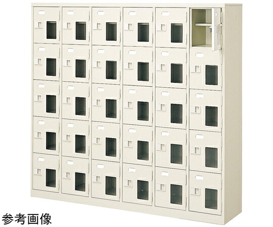 店内全品ポイント5倍★要エントリー★三島精器 扉付 シューズボックス 鍵無 6列5段（30人用） BST6-5HMXN 1台｜Shop de clinic店