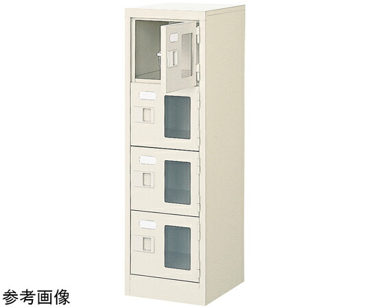 店内全品ポイント5倍★要エントリー★三島精器 扉付 シューズボックス 鍵付 1列4段(4人用) BST1-4WMXKN 1台|Shop de clinic店
