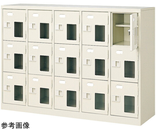 三島精器 扉付 シューズボックス席 鍵無 5列3段（15人用） BST5-3HMXN 1台