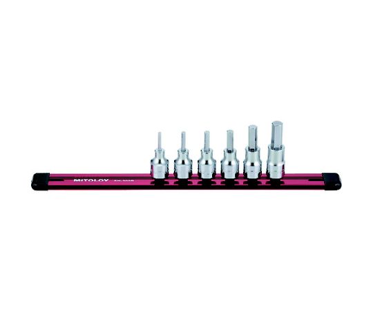 ミトロイ（水戸工機） 44993 ヘックスソケット ホルダーセット 6コマ7点 HH307M 1セット