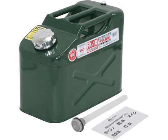 店内全品ポイント5倍★要エントリー★大自工業 10L縦型ガソリン携行缶 FK-10 1缶｜Shop de clinic店