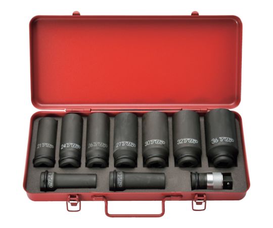 トップ工業 インパクトレンチ用超ロングソケット・ワンタッチアダプターセット PT-1736SLPS 1個
