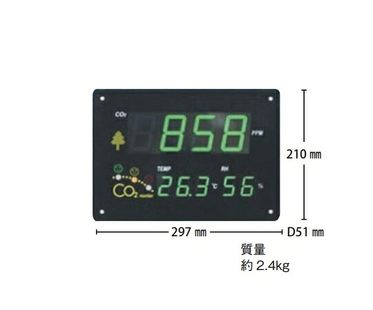 FUSO ダイアログボックス型マルチCO2管する 約2.4kg ZGKb201 1個