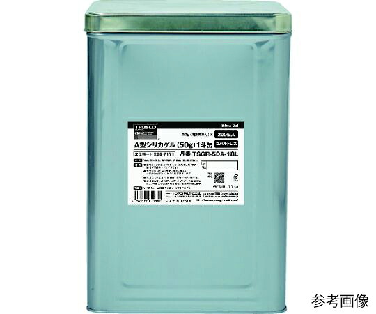 店内全品ポイント5倍★要エントリー★トラスコ中山 A型シリカゲル 吸湿・使い捨て型 コバルトレス10g 800個入 1斗缶 TSGR-10A-18L 1缶(800個入)|Shop de clinic店