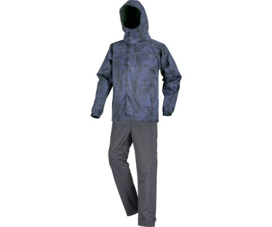 トラスコ中山 ボンネットが回る雨合羽防寒伸ばすこと背広（上下仕掛ける）L MAF-L 1着