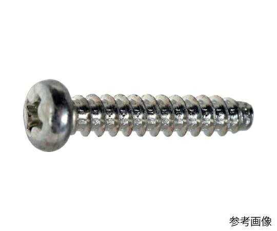 トラスコ中山 ナベ頭タッピングねじ 三価白 2種B1 M2×6 4300本入 ヘキサゴンパック S027-0206 1缶(4300本入)