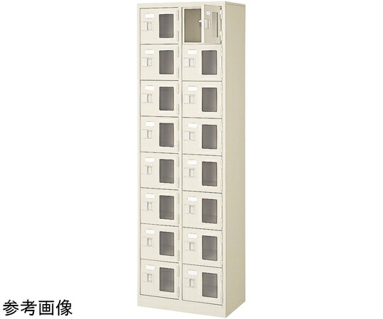 三島精器 扉付 シューズボックス席 鍵付 2列8段（16人用） BST2-8WMXKN 1台