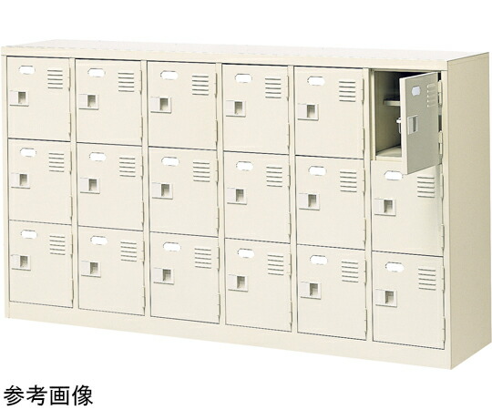 三島精器 扉付 シューズボックス席 鍵付 6列3段（18人用） BST6-3HKN 1台