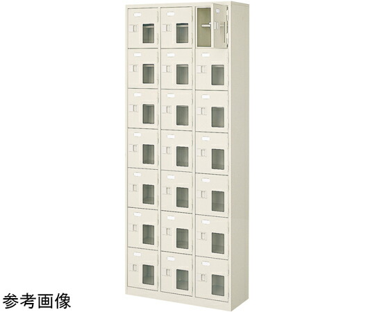 店内全品ポイント5倍★要エントリー★三島精器 扉付 シューズボックス 鍵無 3列7段（21人用） BST3-7HMXN 1台｜Shop de clinic店