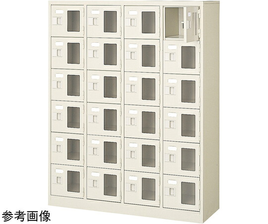 三島精器 扉付 シューズボックス席 鍵付 4列6段（24人用） BST4-6WMXKN 1台