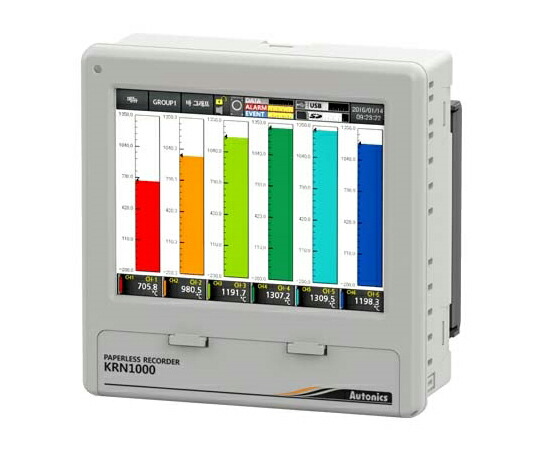 オートニクス LCDタッチスクリーンペーパーレス記録計 8 CH KRN1000-0811-0S 1個