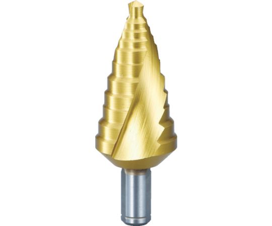 店内全品ポイント5倍★要エントリー★トラスコ中山 ステップドリル　2枚刃チタンコーティング　6～27mm　段数11 TSDSC27 1本｜Shop de clinic店