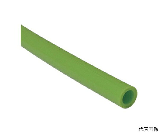 千代田通商 ポリウレタンチューブ TEタッチチューブ 6mm/100m ライトグリーン TE-6-100 LG 1巻