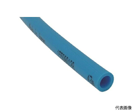 店内全品ポイント5倍★要エントリー★千代田通商 ポリウレタンチューブ TEタッチチューブ 10mm/100m ライトブルー TE-10-100 LB 1巻|Shop de clinic店