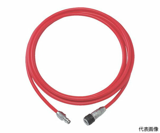 トラスコ中山 エアブレードホース ウレタンブレードチューブ 内径6.5×外径10mm 全長20m カップリング付 赤 TOP-6.5-20 1巻