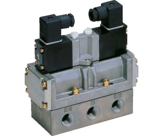 CKD 4Fシリーズパイロット式5ポート弁セレックスバルブ　10C[dm^3/（S・bar）]/音速コンダクタンス 4F520-15-AC100V 1台