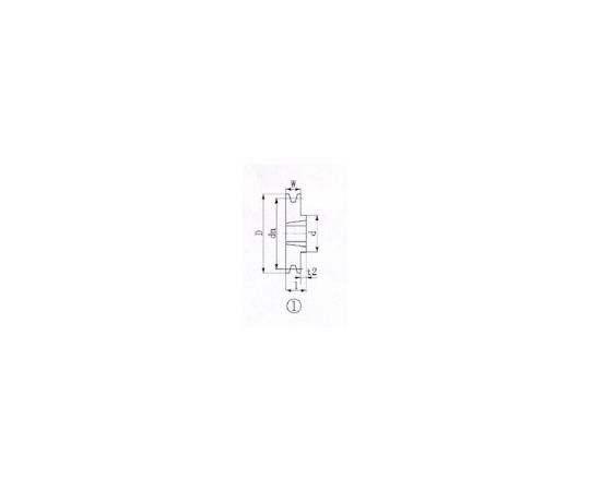 EVN ブッシングプーリー SPB 190粍 溝数1 SPB190-1 1個