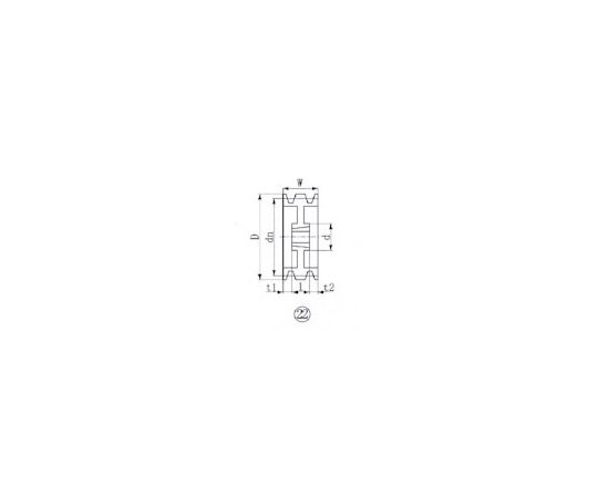 EVN ブッシングプーリー SPZ 212粍 溝数3 SPZ212-3 1個 花・ガーデン・DIY-その他