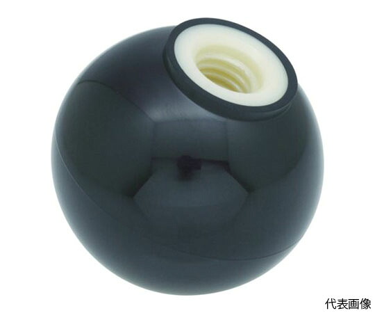 トラスコ中山 樹脂製握り玉 芯金なし 黒 32XM10mm（20個入） TPB32-10BK 1箱(20個入)
