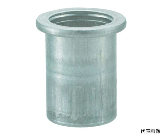 トラスコ中山 クリンプナット平頭軽銀 板厚2.5 M10X1.5 500個入 TBN-10M25A-C 1箱(500個入)