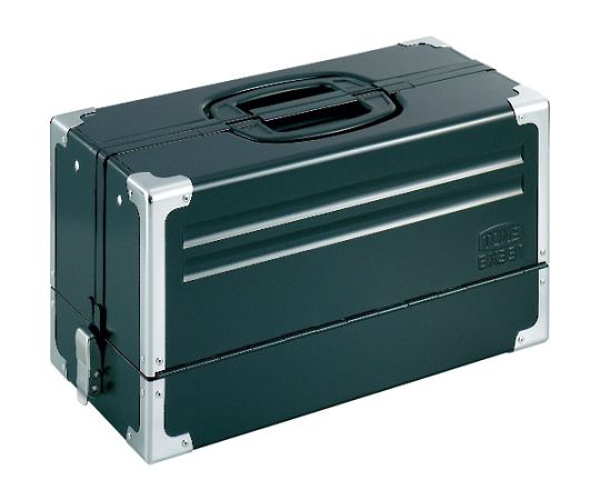 TONE ツールケース（メタル） V形3段式 マットブラック BX331BK 1個