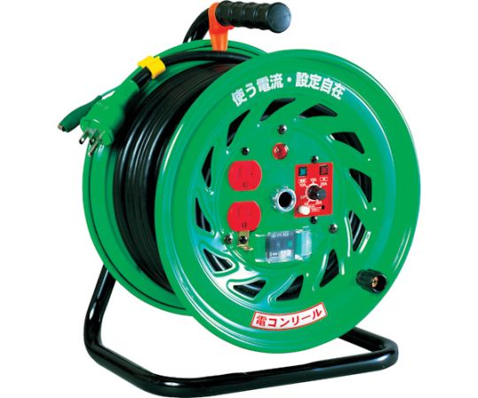 日動工業 電流コントロールリール 漏電保護専用ブレーカー付 30m FC-EB32 1台|Shop de clinic店