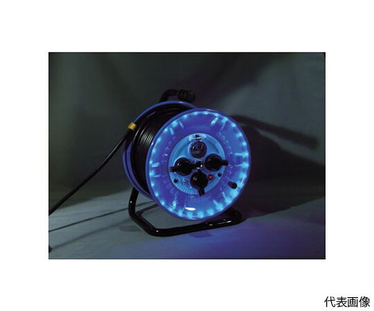 日動工業 電工ドラム 防雨型LEDラインドラム 緑 漏電保護専用 30m NPWL-EB33-G 1台