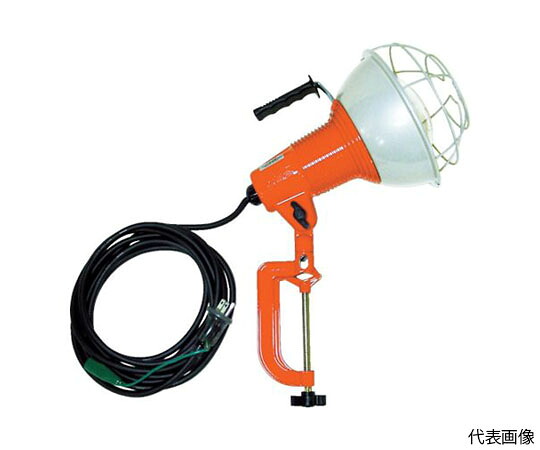 ハタヤリミテッド 防雨型作業灯　リフレクターランプ200W　100V接地付5m　バイス付 RG-205K 1台