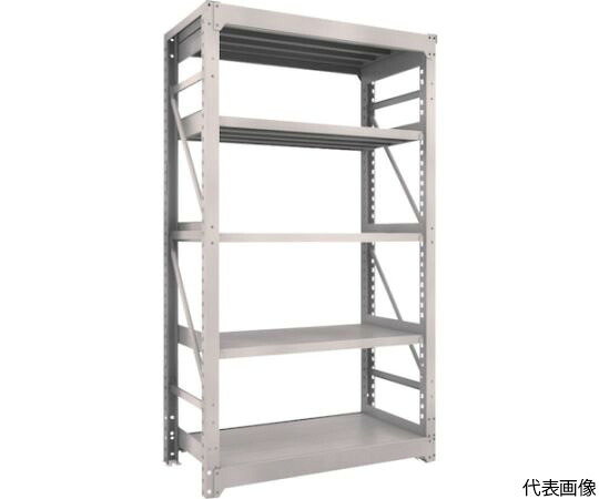 トラスコ中山 M10型重量棚　1200X620XH2100　5段　単体　ネオグレー M10-7465 NG 1台