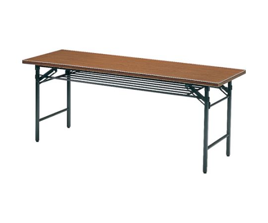 トラスコ中山 折りたたみ円卓会議一覧表 1800X450XH700 チーク 1845 1台