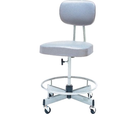 店内全品ポイント5倍★要エントリー★ノーリツイス 製図用チェア　ビニールレザー　グレー T-17 1脚｜Shop de clinic店