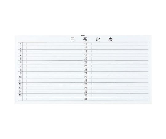 店内全品ポイント5倍★要エントリー★トラスコ中山 スチール製ホワイトボード 月予定表・横 白 900X1800 WGL-602S-W 1枚|Shop de clinic店