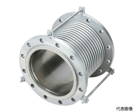 南国フレキ工業 排気ライン用伸縮管継手 フランジ5K/SS400(接液部SUS) 150A×200L NK-7300/5K-SS400-150A-200L 1本