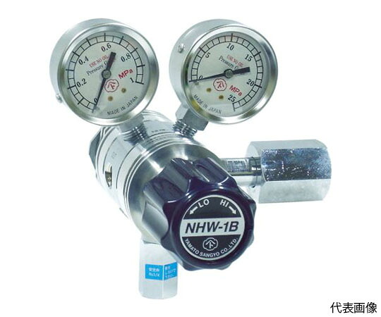 ヤマト産業 ガス調整器 分析機用フィン付二段圧力調整器 NHW-1B メタン NHW1BTRCCH4 1個