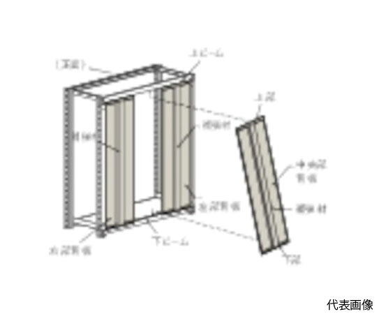 店内全品ポイント5倍★要エントリー★トラスコ中山 M2型棚用はめ込み式背板 W1800XH1800 ネオグレー SM2-66 NG 1セット/組|Shop de clinic店