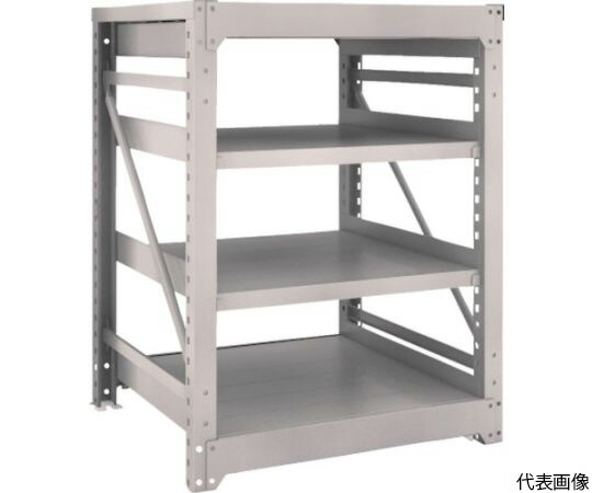 トラスコ中山 M10型重量棚 900X900XH1200 4段 単体 ネオグレー M10-4394 NG 1台