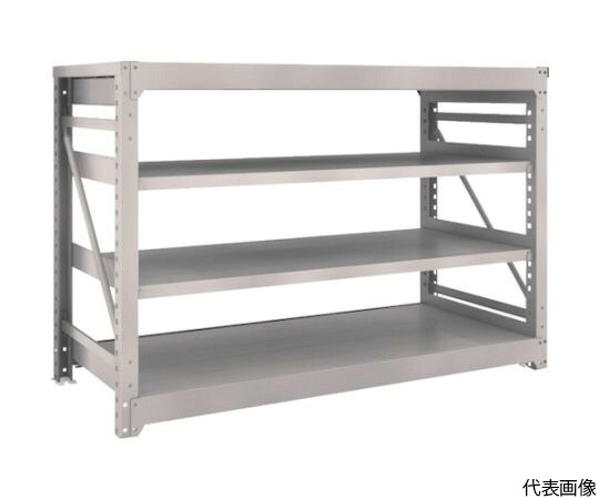 トラスコ中山 M10型重量棚　1800X760XH1200　4段　単体　ネオグレー M10-4674 NG 1台