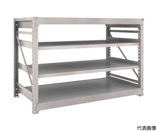 トラスコ中山 M10型重量棚　1800X900XH1200　4段　単体　ネオグレー M10-4694 NG 1台