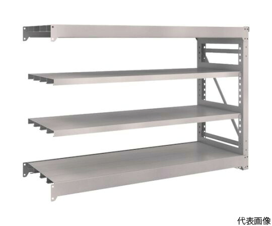 トラスコ中山 M10型重量棚　1800X620XH1200　4段　連結　ネオグレー M10-4664B NG 1台｜Shop de clinic店