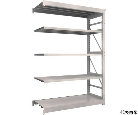 店内全品ポイント5倍★要エントリー★トラスコ中山 M10型重量棚　1500X620XH2100　5段　連結　ネオグレー M10-7565B NG 1台｜Shop de clinic店