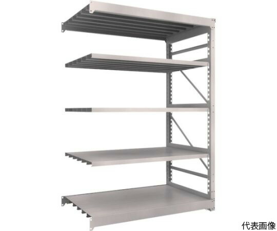 トラスコ中山 M10型重量棚　1500X900XH2100　5段　連結　ネオグレー M10-7595B NG 1台
