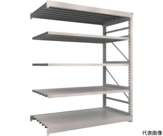 トラスコ中山 M10型重量棚　1800X900XH2100　5段　連結　ネオグレー M10-7695B NG 1台