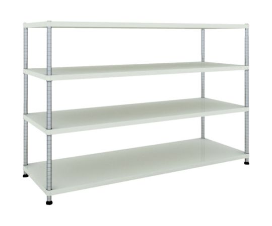 店内全品ポイント5倍★要エントリー★トラスコ中山 スチールラック フェニックスラック 1800X600 4段 W色 抗菌粉体塗装 PER-4664-W 1台|Shop de clinic店