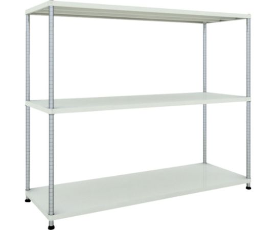 トラスコ中山 スチールラック フェニックスラック 1800X600 3段 W色 抗菌粉体塗装 PER-5663-W 1台｜Shop de clinic店
