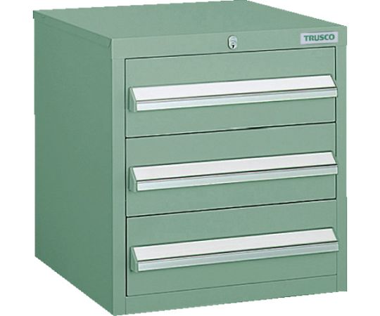 トラスコ中山 LVR型キャビネット 392X412XH420 引出3段 緑 LVR-424 GN 1台|Shop de clinic店