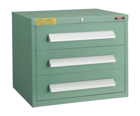 店内全品ポイント5倍★要エントリー★トラスコ中山 WLVR型キャビネット　500X412XH420　引出3段　緑 WLVR-424 GN 1台｜Shop de clinic店