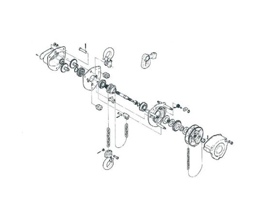 KITO チェーン店立ちはだかる マイティM3形 CB005用部分品 上引っ掛かり1式 C1FA005-10015 1個 その他-花・ガーデン・DIY