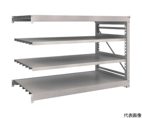 店内全品ポイント5倍★要エントリー★トラスコ中山 M10型重量棚　1800X900XH1200　4段　連結　ネオグレー M10-4694B NG 1台｜Shop de clinic店