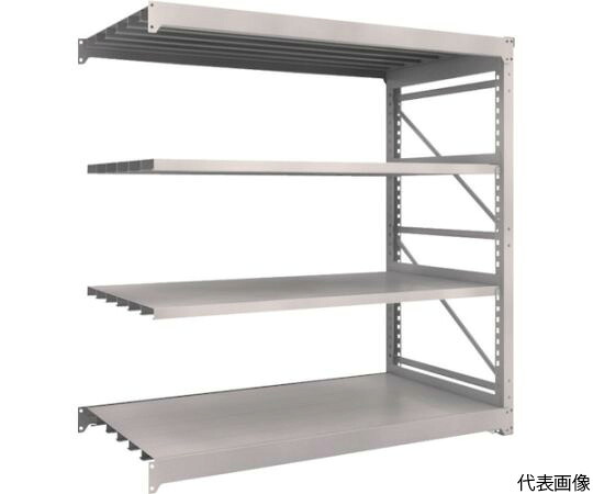 店内全品ポイント5倍★要エントリー★トラスコ中山 M10型重量棚　1800X900XH1800　4段　連結　ネオグレー M10-6694B NG 1台｜Shop de clinic店