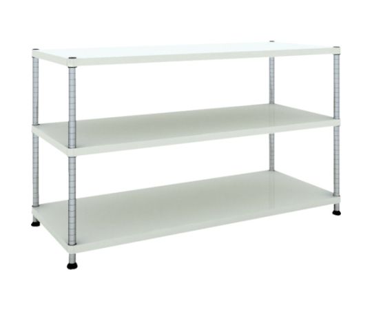 トラスコ中山 スチールラック フェニックスラック 1500X600 3段 W色 抗菌粉体塗装 PER-3563-W 1台 33,373円